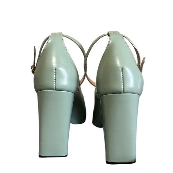 J. Crew Harlow Leather Pumps in Wave Crest Made in Italy Size 8 - Picture 3 of 7